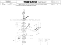 Page E Diagram and Parts List for SST Featherlite  25 HO Type 4 Weed Eater Trimmer